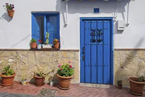 Door Prints: Vinuela House Facade Print, Andalusia, Spain
