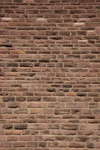 Red Brick Building Prints: House wall made of clinker bricks