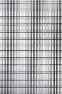 Glass Facade Design Prints: House front with windows on a skyscraper