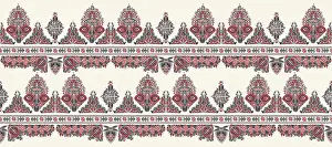 European Floral Design Prints: Hungarian seamless vector pattern