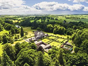 British Countryside Aerial Shots Prints: Hutton in the Forest from a drone