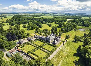 British Countryside Drone Shots Prints: Hutton in the Forest from a drone