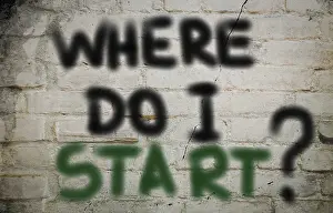 Motivational Image Prints: Where Do I Start Concept