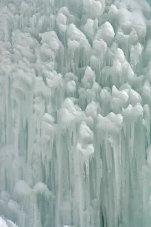 Close Up Ice Prints: Ice formation