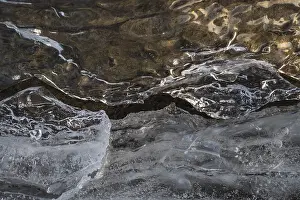 Scandinavian Ice Patterns Prints: Ice structures on a rock, Storsjon