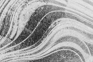 Close Up Ice Formations Prints: Ice structures on the water surface