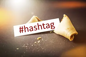 Fortune Cookie Prints: An image of a fortune cookie with message hashtag