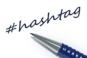 Contagious Disease Risk Prints: An image of a pen with the message hashtag