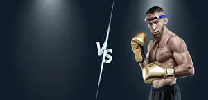 Professional Boxer Prints: Image of a professional Thai boxer