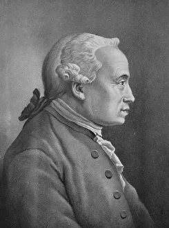 Historical Print of Immanuel Kant