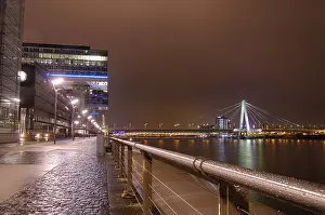 German Cityscape At Night Prints: Impression of Cologne by night