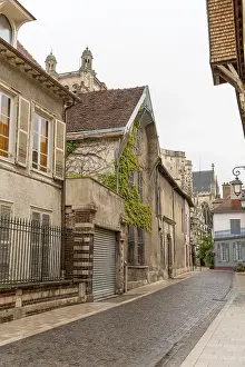 Historic Old Town Europe Prints: Impression of Troyes