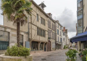 Old Town Street Scene Prints: Impression of Troyes