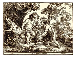 Christian Faith Image Prints: The Infant Christ and Saint John Playing with the Lamb