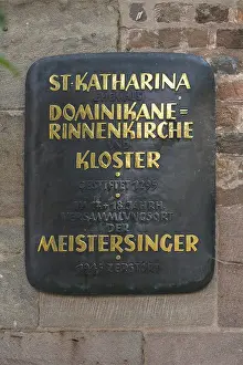 German Sacred Building Prints: Information board at the former St