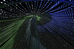 Laval Light Show Prints: Inside the illumi tree, light show