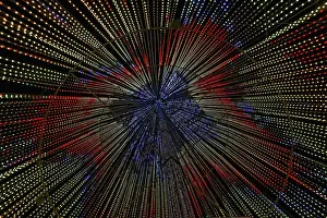 Laval Light Show Prints: Inside the illumi tree, light show