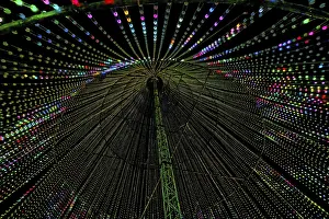 Images Dated 20th January 2024: Inside the illumi tree, Light Show Print, Laval, Quebec