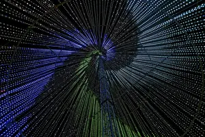 Images Dated 20th January 2024: Inside the illumi tree, Light Show Print, City of Laval