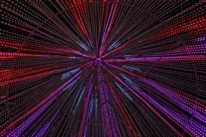 Laval Light Show Prints: Inside the illumi tree, light show