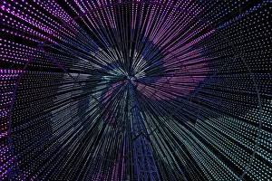 Laval Light Show Prints: Inside the illumi tree, light show