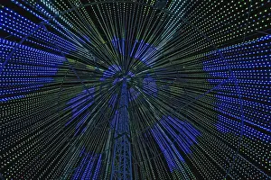 Laval Light Show Prints: Inside the illumi tree, light show