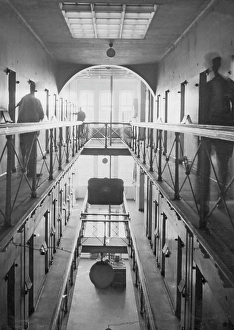 Print of Langholmens Central Prison Interior, Sweden 1935