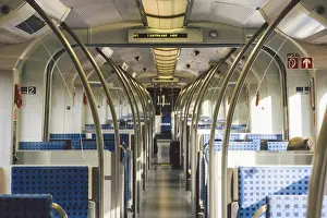 Framed Print : Inside the German Railway Train Print Framed Print : Inside the German Railway Train Print