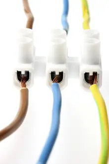 Power Supply Icon Prints: Insulation screw joint with various cables