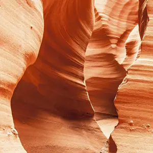 Sculpted Rock Formation Prints: Interior of Antelope Canyon, woderful orange waves made of stone