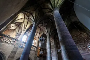 Deserted Abbey Europe Prints: Interior of the Benedictine Convent of St