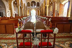 Prints of Interior colonial Cathedral of the Immaculate Conception, Barichara, Colombia Related Image Prints: Interior Print of Colonial Cathedral of the Immaculate Conception, Barichara, Colombia