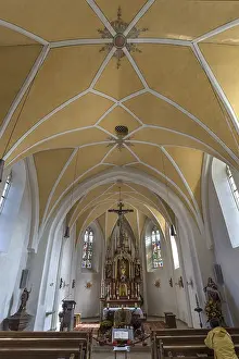 Upper Bavaria Deserted Church Prints: Interior of St. Thomas and St. Stephan