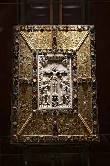 Framed Print : Interior view of the Codex aureus, Print Framed Print : Interior view of the Codex aureus, Print