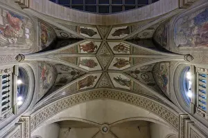 Prints of Interior view, Ceiling, Painting, Notre-Dame de Luxembourg Cathedral, Luxembourg City, Luxembourg, Luxembourg Luxembourg Prints: Interior View of Notre-Dame de Luxembourg Cathedral Print