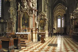 Christian Altar Decorations Prints: Interior view, St. Stephen's Cathedral