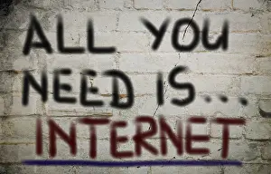 Online Communication Prints: Internet Concept