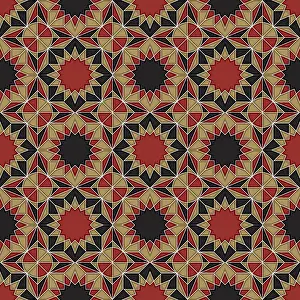 Seamless Vector Art Prints: Islamic geometric seamless vector pattern