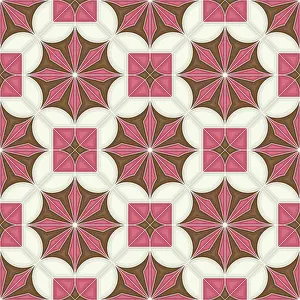 Mosaic Architecture Design Prints: Islamic geometric seamless vector pattern