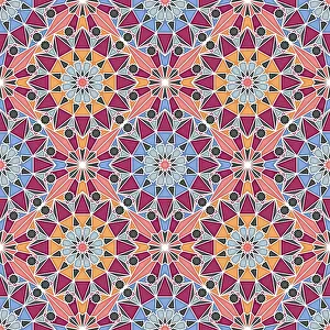 Seamless Vector Art Prints: Islamic geometric seamless vector pattern