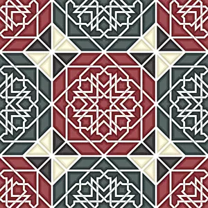 Seamless Vector Art Prints: Islamic geometric seamless vector pattern
