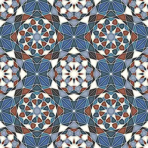 Seamless Vector Art Prints: Islamic geometric seamless vector pattern