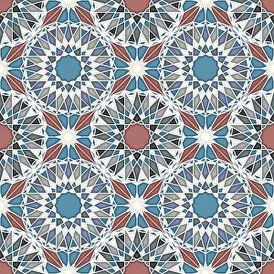 Vintage Islamic Decorative Item Prints: Islamic geometric seamless vector pattern