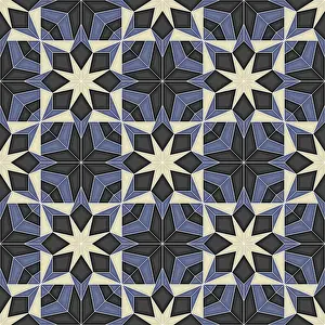 Seamless Vector Art Prints: Islamic geometric seamless vector pattern