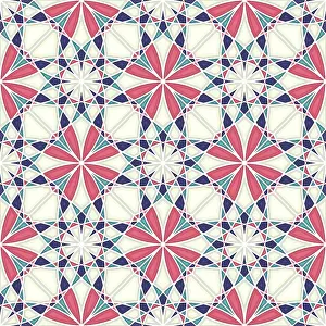 Arabic Architecture Style Prints: Islamic geometric seamless vector pattern