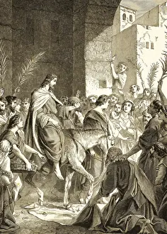 Jesus Entry Into Jerusalem Prints: Jesus entry into Jerusalem
