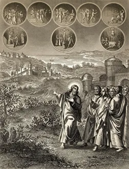 Jesus Christ Crucifixion Image Prints: Jesus predicting his own death