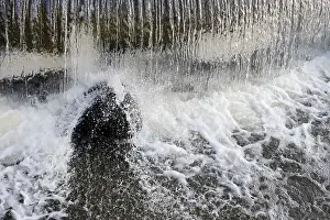 Nature Landscape Scenery Prints: The jets of water falling on rocks