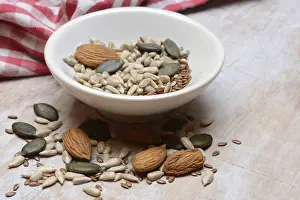 Vegetarian Snack Ideas Prints: Kernels in shell, kernel mix of almond seeds
