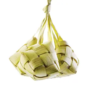 Southeast Asian Food Prints: Ketupat or packed rice dumpling